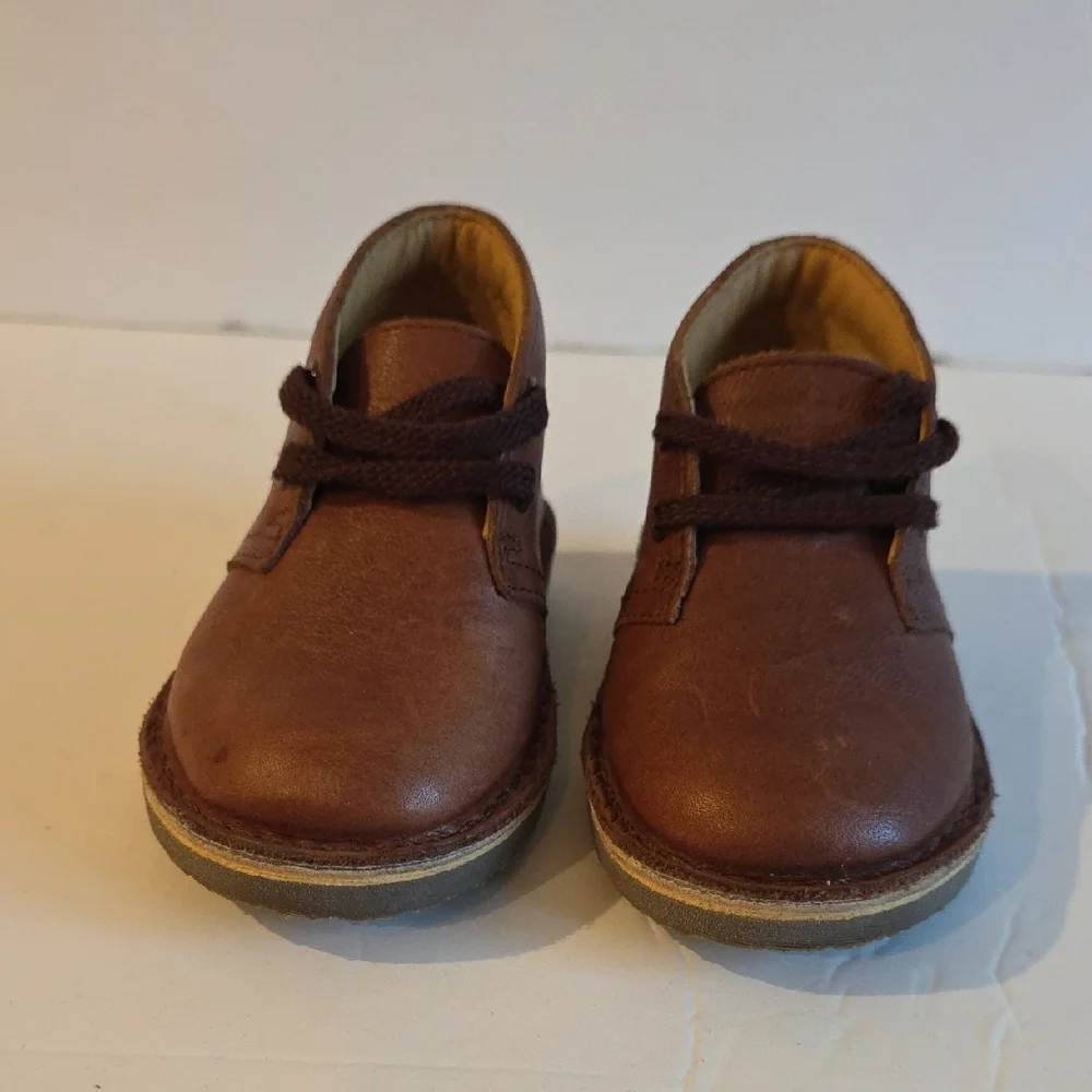 Clarks Desert Bootie Brown Kids Boots Rare Discontinued Size 6